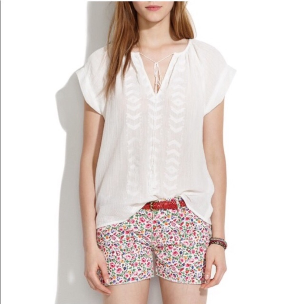 Madewell floral shorts NWT